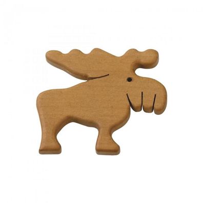 Magnetpin - Elch - Massivholz - 6 cm