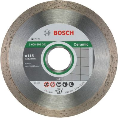 Bosch Bosch Diamanttrennscheibe Standard for Ceramic 115x22,23x1,6x7 mm 2608602201