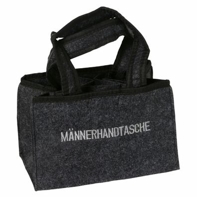 Männerhandtasche Filz (Bierträger)