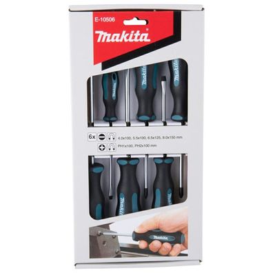 Schraubendreher-satz 6TLG. (SL4PCS+PH2PCS) MAKITA