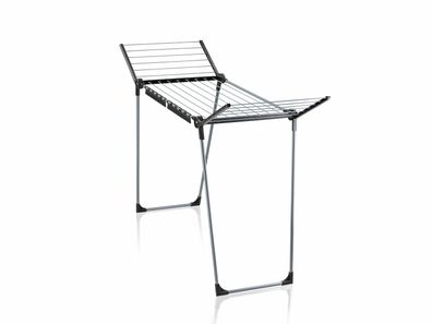 Wäscheständer Leifheit Pegasus 150 Solid Slim, schwarz, klappbar