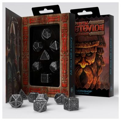 Metal Svetovid Dice Set (7) - englisch
