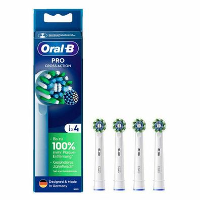 Oral-B Pro Cross Action Aufsteckbürsten 4er-Pack (weiß)