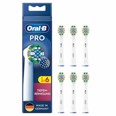 Oral-B Pro Tiefenreinigung Aufsteckbürsten 6er-Pack (weiß)