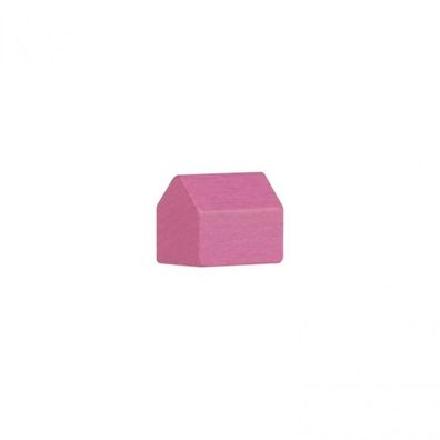 Monopoly Haus - 14x10x12mm - rosa