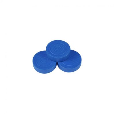 Mühlestein - Dame - Backgammonstein - 25x7mm - blau