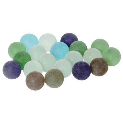 Murmeln - gefrostet - bunt gemischt - ca. 25 mm (20 Stück)