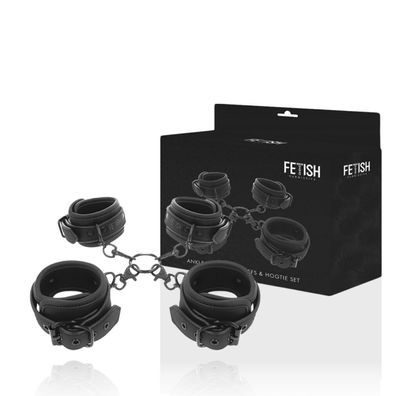 HOGTIE UND Manschetten-set MIT Neoprenfutter