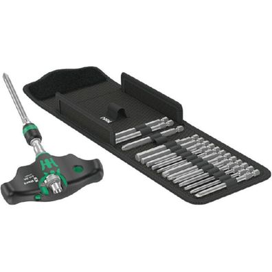 Kraftform Kompakt 400 RA Set 1, mit Ratschenfunktion (schwarz/grün, 1/4", 17-teilig)