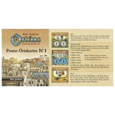 Orléans - Promo Ortskarten Nr.1 (Mini-Erweiterung) DE & EN