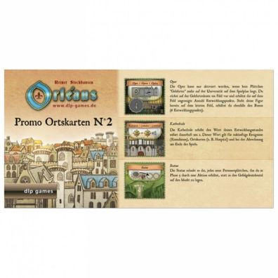 Orléans - Promo Ortskarten Nr.2 (Mini-Erweiterung) DE & EN
