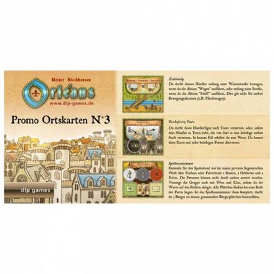 Orléans - Promo Ortskarten Nr.3 (Mini-Erweiterung) DE & EN