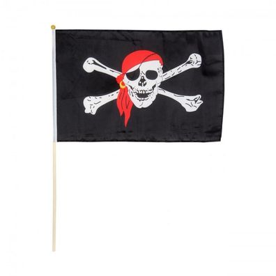 Piraten-Stockflagge 30 x 40 cm
