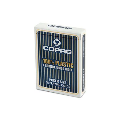 Poker und Bridge - blau - Plastik - Plastik - Poker Jumbo Index