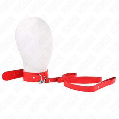 Halskette mit Gürtel 116 Cm Rojo Riemen Einstellbar 32-50 Cm X 8 Cm