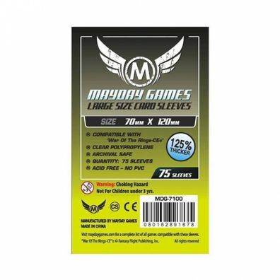 Premium Large Card Sleeve (75 Stück) 70x120mm - 7100 - Kartenhüllen