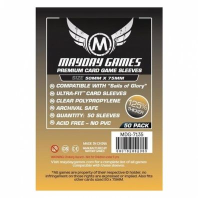 Premium Card Sleeves Sails of Glory (50 Stück) 50x75mm - 7135 - Kartenhüllen