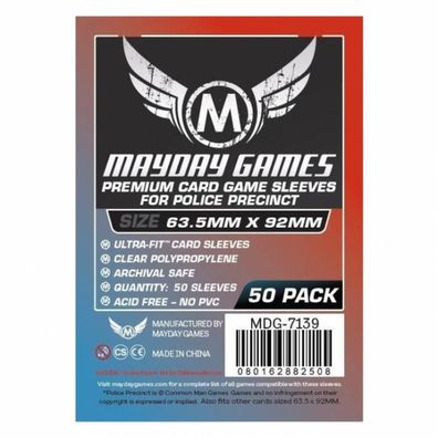 Premium Police Precinct Card Sleeves (50 Stück) 63,5x92mm - 7139 - Kartenhüllen