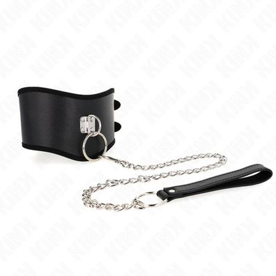 Halskette 65 Cm mit breitem Band verstellbar 40-55 Cm X 10 Cm