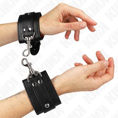 Abschließ are Dungeon Handgelenkfesseln Schwarz Einstellbar 21-28 Cm X 5.5 Cm