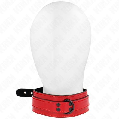 Kink - Weinrot Verstellbare Halskette 37.5-49.5 Cm X 5 Cm