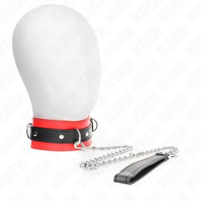 Kink - Halsband mit Gürtel 65 Cm mit Riemen Rot 54 X 4.5 Cm