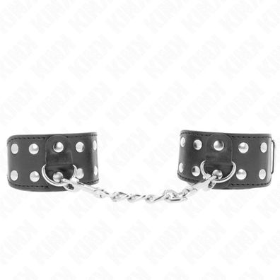 Kink - Armbänder mit doppelter Reihe von verstellbaren Nieten Schwarz
