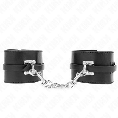 Kink - Deluxe Locking Wrist Restraints Schwarz Einstellbar 14.5-21 Cm X 6 Cm