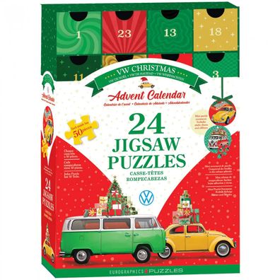 Puzzle Adventskalender - 1200 Teile VW Christmas