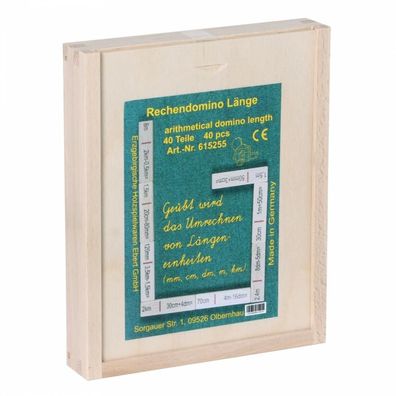 Rechendomino Länge - deutsch