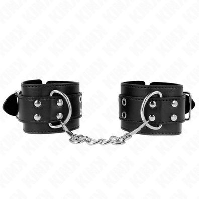 Kink - Double Buckle Wrist Restraints Schwarz Einstellbar 19-26 Cm