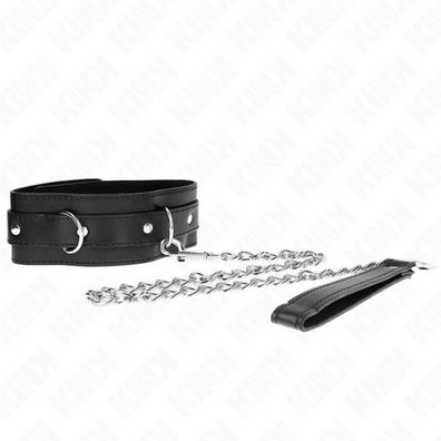 Kink - Halsband mit Gürtel 65 Cm mit Riemen Schwarz 54 X 4.5 Cm