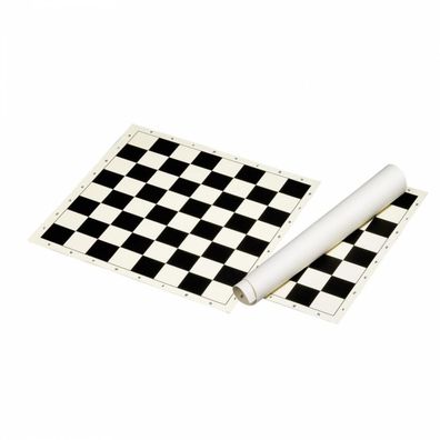 Rollbares Schachbrett - Feldgröße 50 mm - Kunststoff