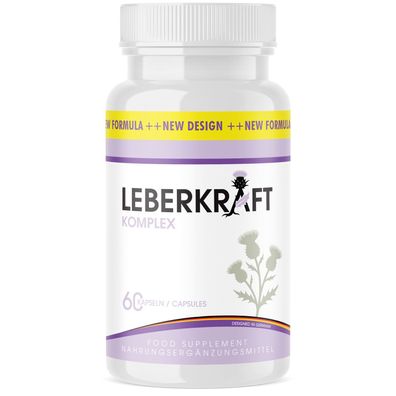 Leberkraft Komplex Kapseln | Für Männer und Frauen | 60 Kapseln