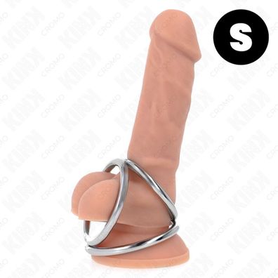 Kink - Dreifach Chrom Metall Penis Ring 3.2 Cm bis 4.5 Cm