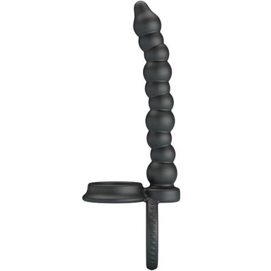 Dillion Double Penetration Cock Ring Schwarz