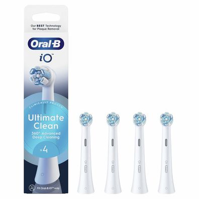 Ultimate Clean iO White Ersatzbürstenköpfe 4 Stück