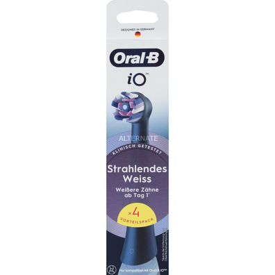 4 Oral-B iO Strahlendes Weiss Zahnbürstenaufsätze