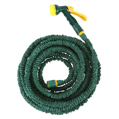 Steuber Flexibler Gartenschlauch 33m inkl. Sprühkopf, Komplett-Set, 3 fach dehnbar