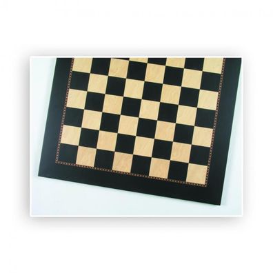 Schachbrett Anigre schwarz und Esche - Breite 55 cm - Feldgröße 55 mm