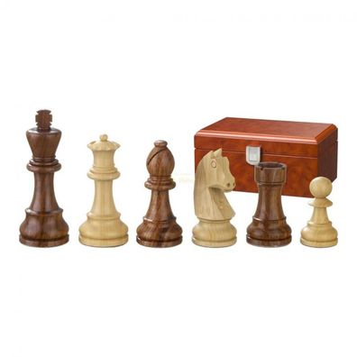 Schachfiguren - Artus - Holz - Staunton - Königshöhe 70 mm