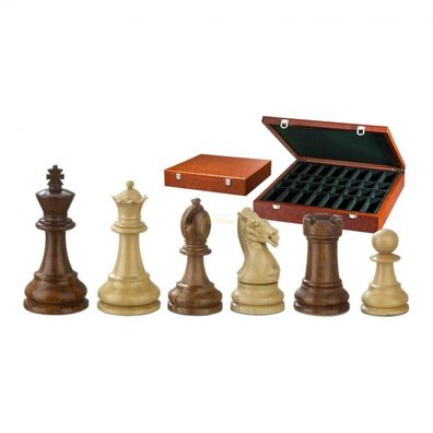 Schachfiguren - Karl der Große - Holz - Classic Staunto - Königshöhe 95 mm