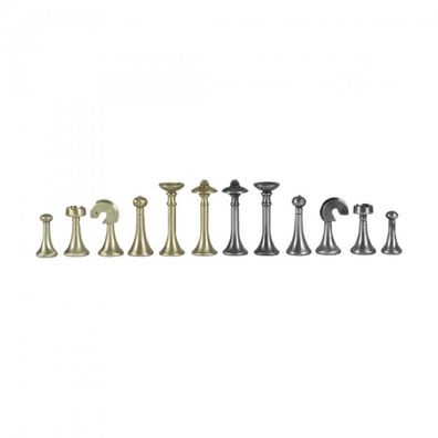 Schachfiguren - Messing - Staunton - Königshöhe 68mm