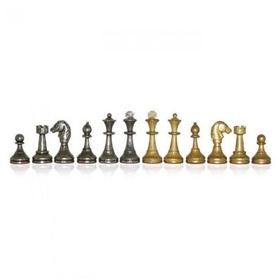 Schachfiguren - Metall - Staunton - Königshöhe 50mm