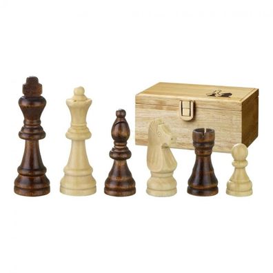 Schachfiguren - Remus - Holz - Staunton - Könighöhe 89mm