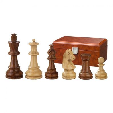 Schachfiguren - Sigismund - Holz - Staunton - Königshöhe 76 mm