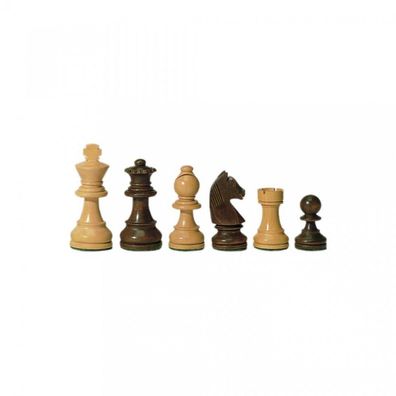 Schachfiguren - Staunton - braun - Königshöhe 70 mm