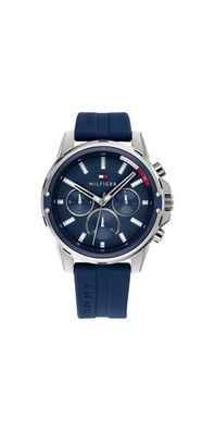 Tommy Hilfiger Mason Multifunktionsuhr Blau Silikon 1791791
