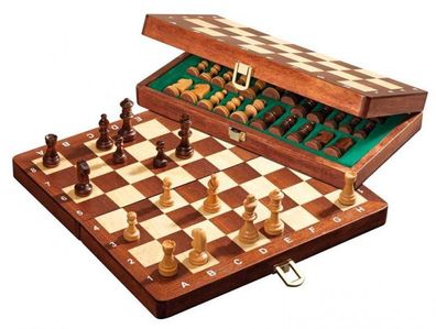 Schachspiel - Reiseschach - Deluxe - klein - Breite ca. 27 cm - magnetisch