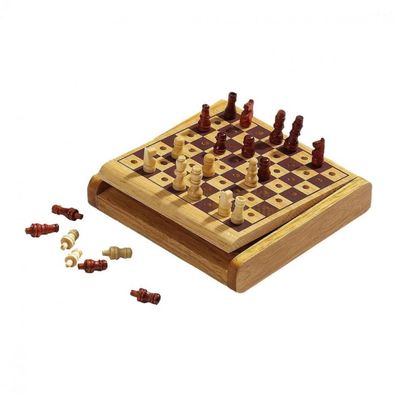 Schachspiel - Steckspiel - klein - Breite 12 cm